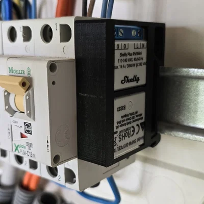 Giá đỡ Shelly Mini gắn thanh ray DIN - Giải pháp lắp tủ điện gọn gàng