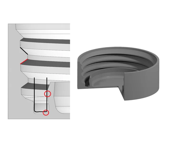 Nắp chai PET kín nước (chuẩn EU mới, nắp tethered) - Image 1