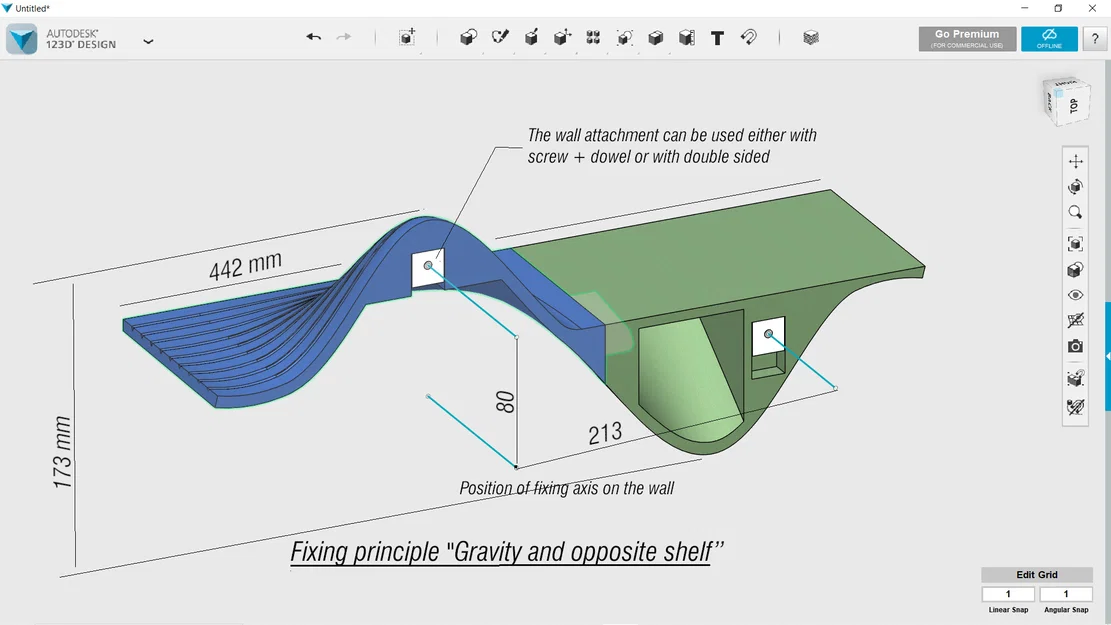 Kệ treo tường Gravity and the Opposite - Thiết kế nghệ thuật độc đáo - Image 6