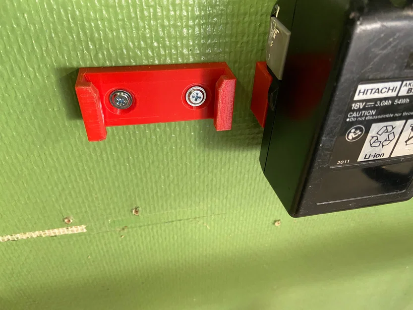 Giá treo tường 3D cho pin Hikoki gọn gàng, chắc chắn - Image 3