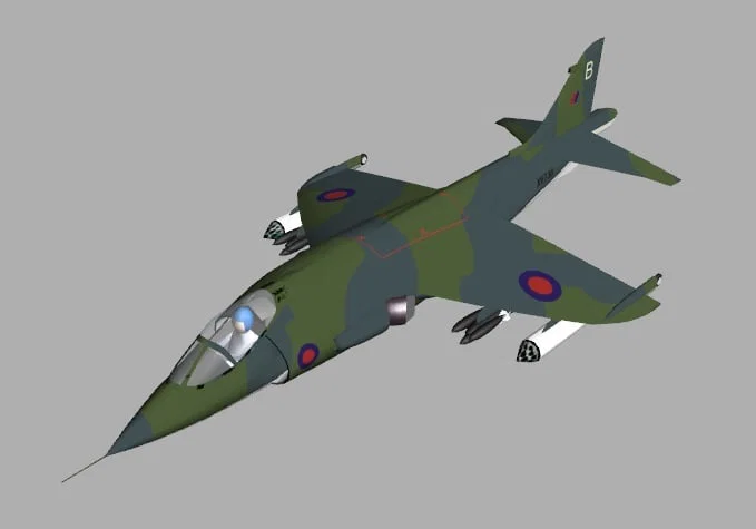 Máy bay phản lực Harrier Jump Jet (VTOL) - Image 3