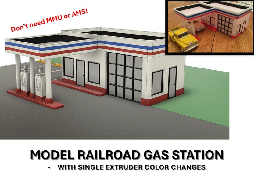 Trạm Xăng Cho Đường Sắt/Tàu Hỏa Mô Hình (O Scale 1:48) - Image 1