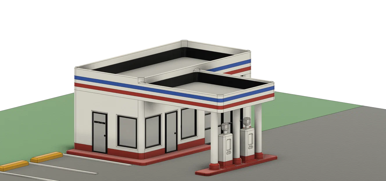 Trạm Xăng Cho Đường Sắt/Tàu Hỏa Mô Hình (O Scale 1:48) - Image 3