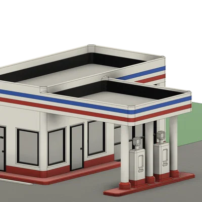 Trạm Xăng Cho Đường Sắt/Tàu Hỏa Mô Hình (O Scale 1:48)