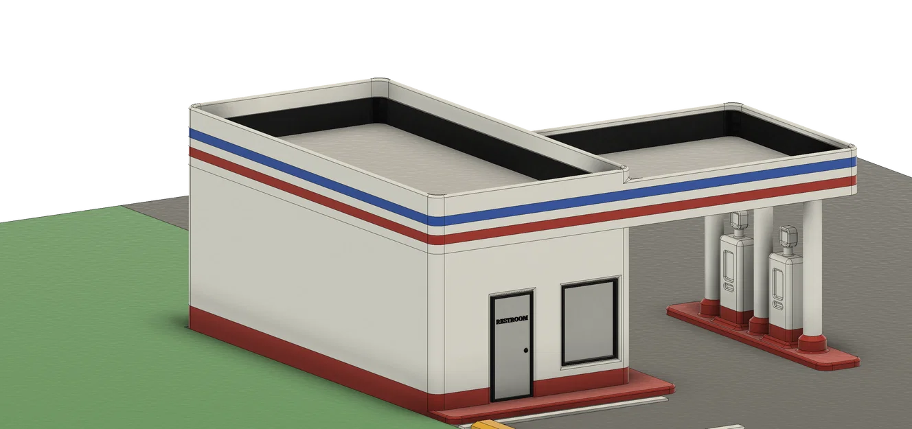 Trạm Xăng Cho Đường Sắt/Tàu Hỏa Mô Hình (O Scale 1:48) - Image 4