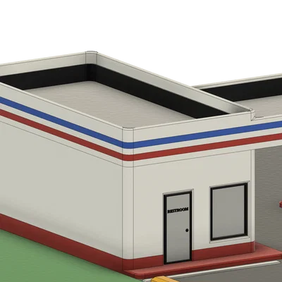 Trạm Xăng Cho Đường Sắt/Tàu Hỏa Mô Hình (O Scale 1:48)