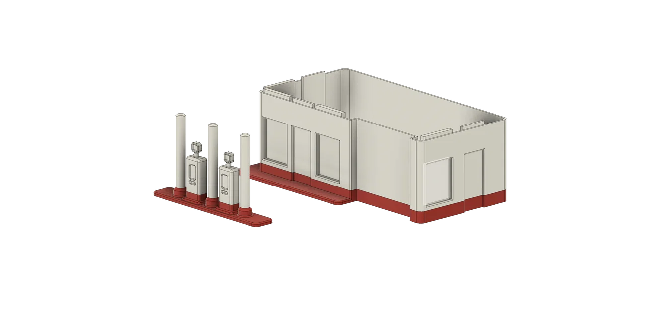 Trạm Xăng Cho Đường Sắt/Tàu Hỏa Mô Hình (O Scale 1:48) - Image 5