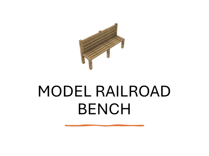 Băng ghế layout tàu mô hình (Model Train/Railroad Bench) - Image 1