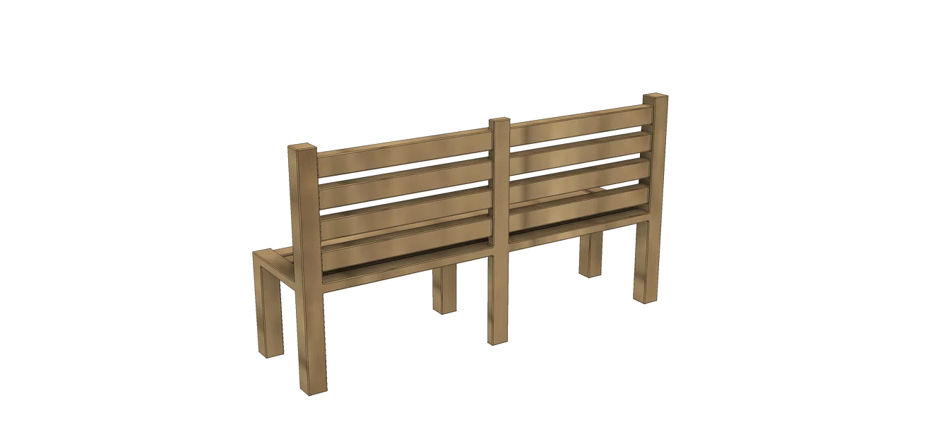 Băng ghế layout tàu mô hình (Model Train/Railroad Bench) - Image 2