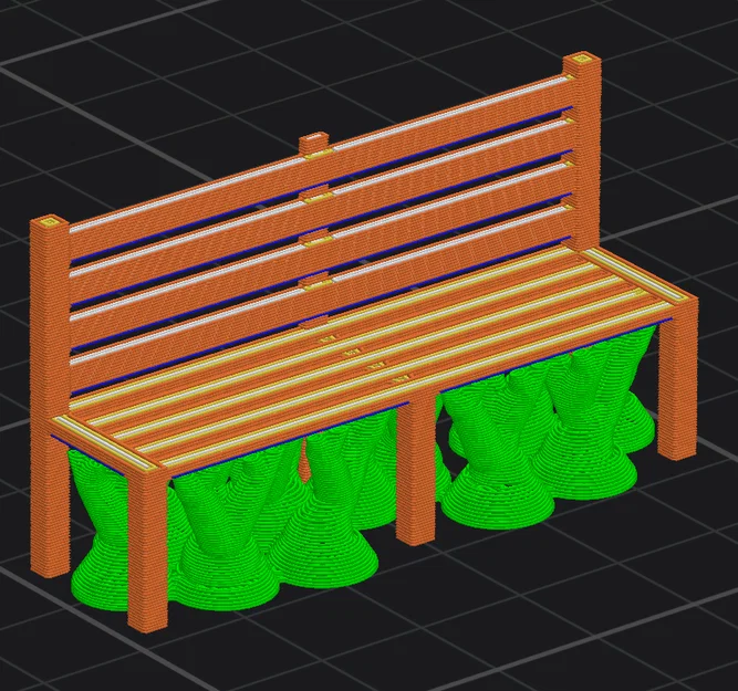 Băng ghế layout tàu mô hình (Model Train/Railroad Bench) - Image 3