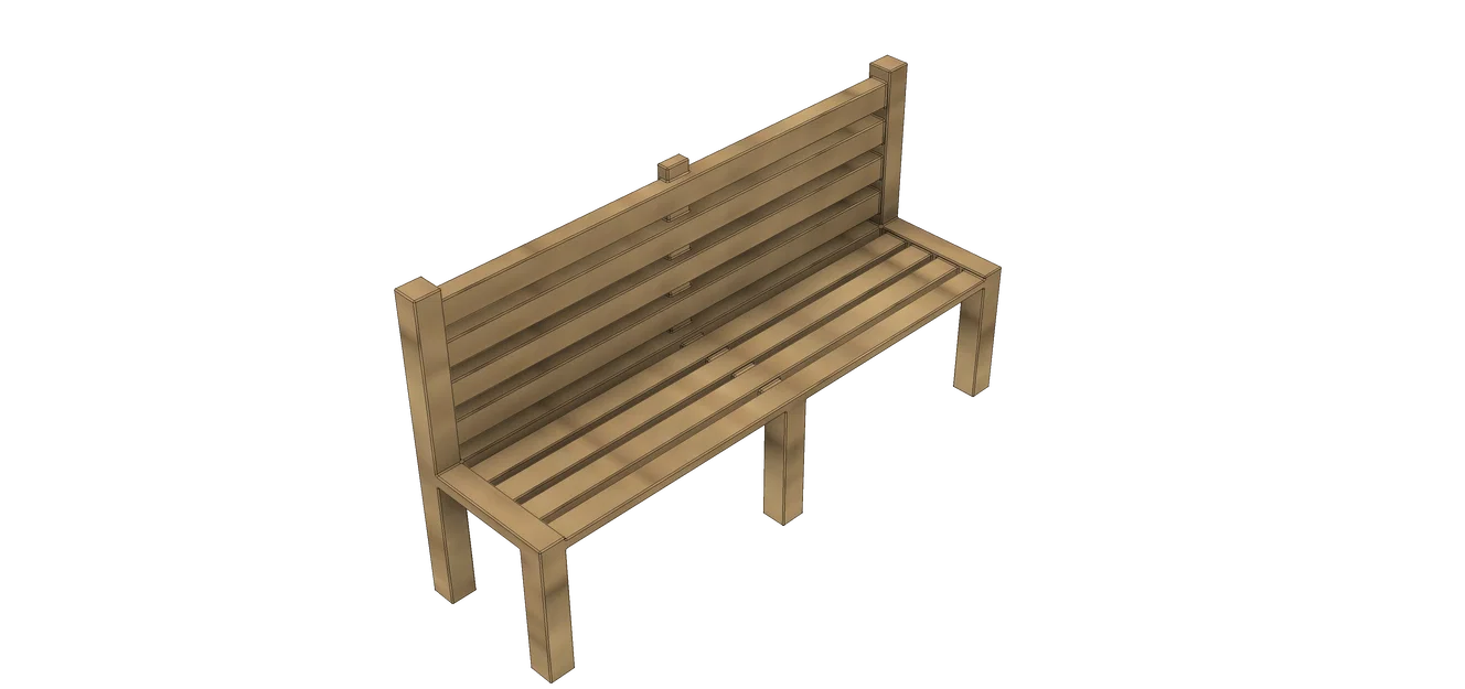 Băng ghế layout tàu mô hình (Model Train/Railroad Bench) - Image 4