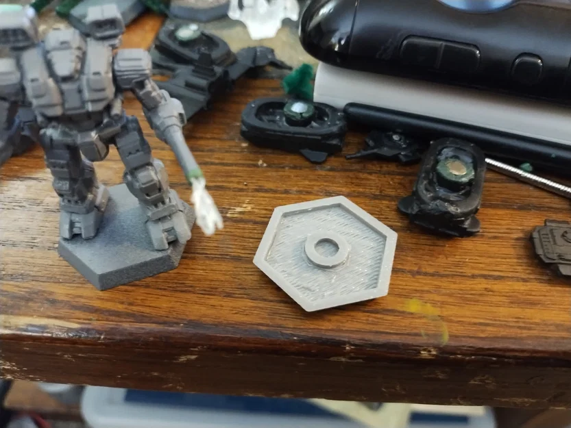 Đế Hex Battletech Chuẩn Kích Thước (có gắn nam châm) - Image 2