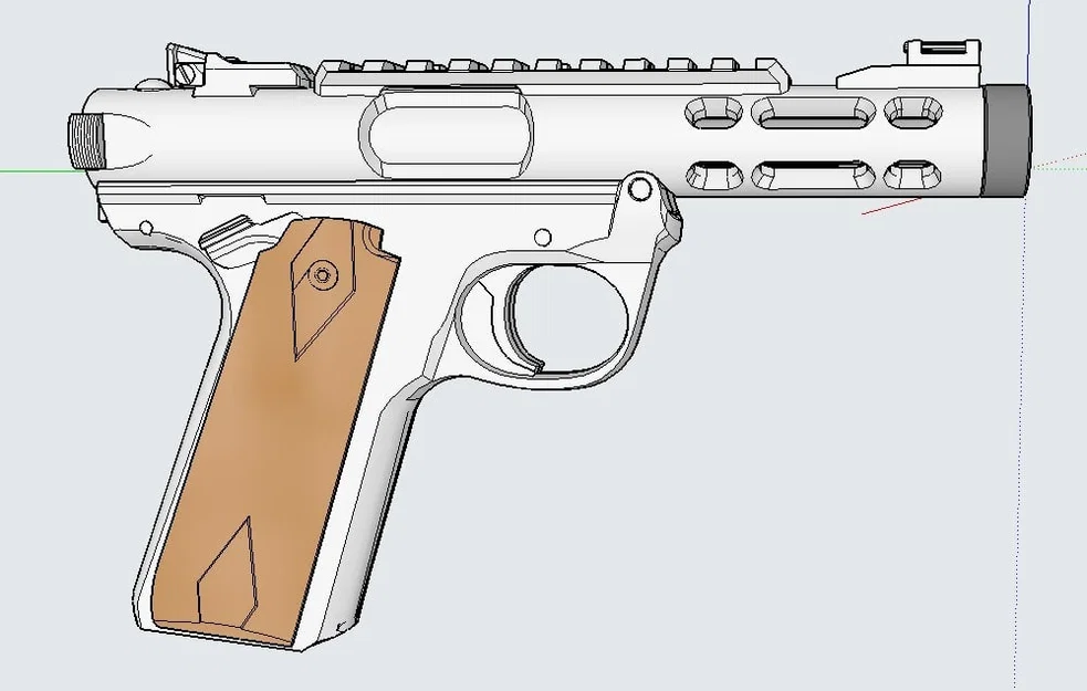 Ruger Mk4 Lite (Bản Remix) – Mô hình Props - Image 2