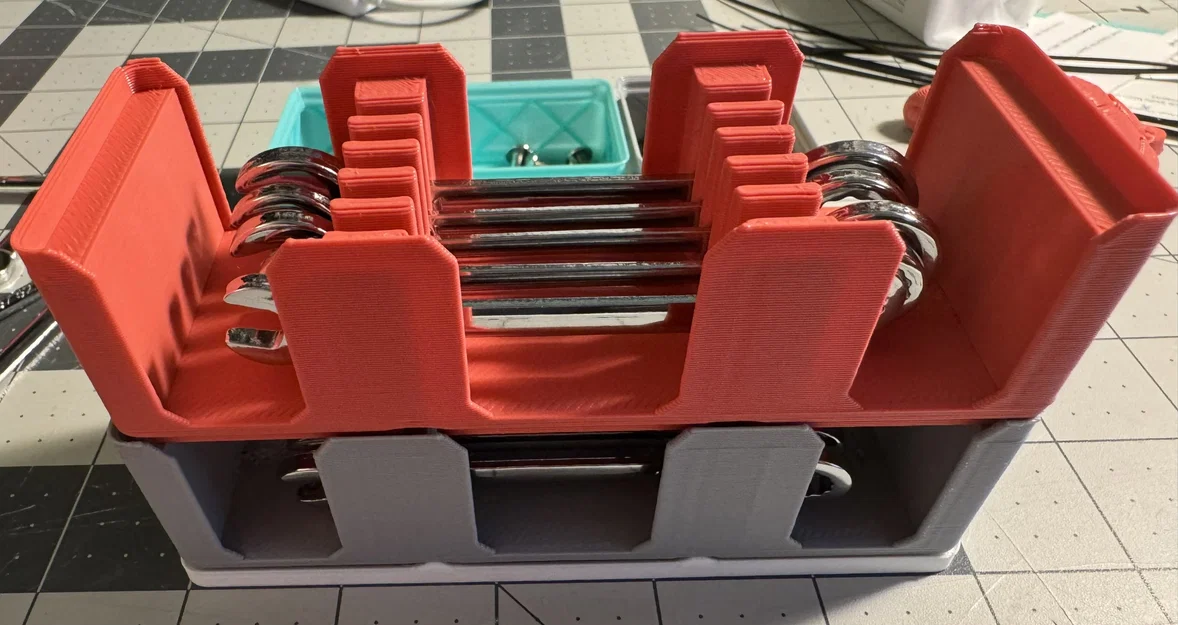 Giá giữ cờ lê Gridfinity (Gridfinity Wrench Holder) - Image 1