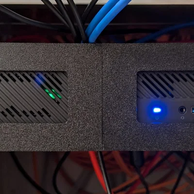 Giá đỡ kép Minisforum MS-01 cho rack 19" chuẩn 2U