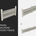 Hàng Rào Picket cho Đường Tàu Mô Hình (Model Train/Railroad Picket Fence) - Thumbnail 1