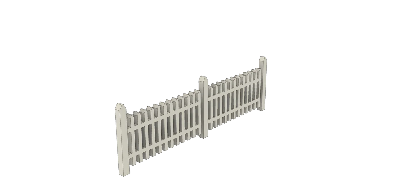 Hàng Rào Picket cho Đường Tàu Mô Hình (Model Train/Railroad Picket Fence) - Image 3
