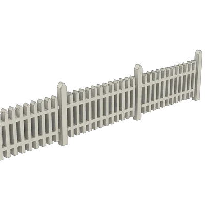Hàng Rào Picket cho Đường Tàu Mô Hình (Model Train/Railroad Picket Fence)