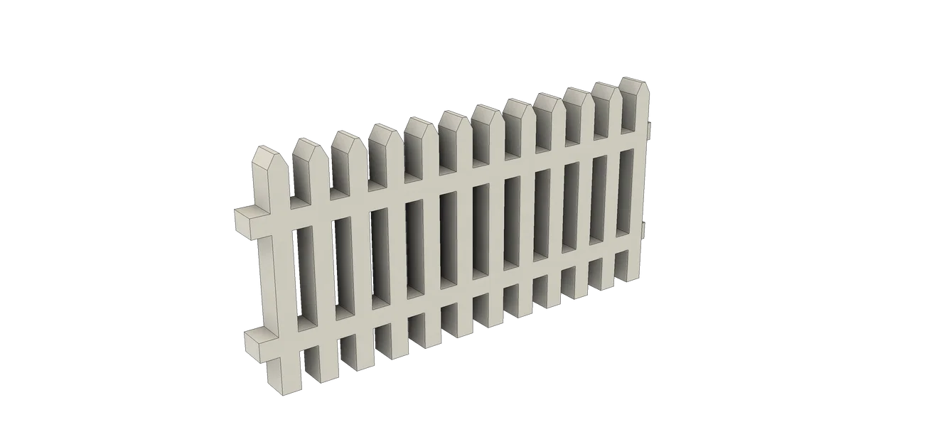 Hàng Rào Picket cho Đường Tàu Mô Hình (Model Train/Railroad Picket Fence) - Image 6