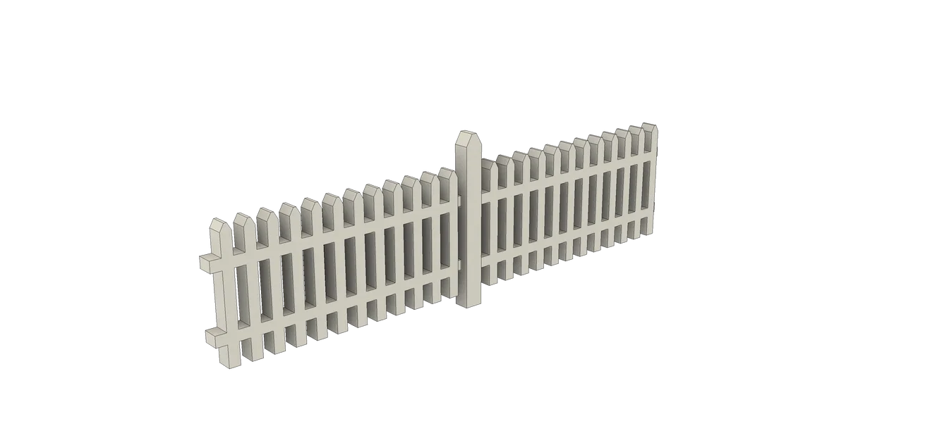 Hàng Rào Picket cho Đường Tàu Mô Hình (Model Train/Railroad Picket Fence) - Image 7
