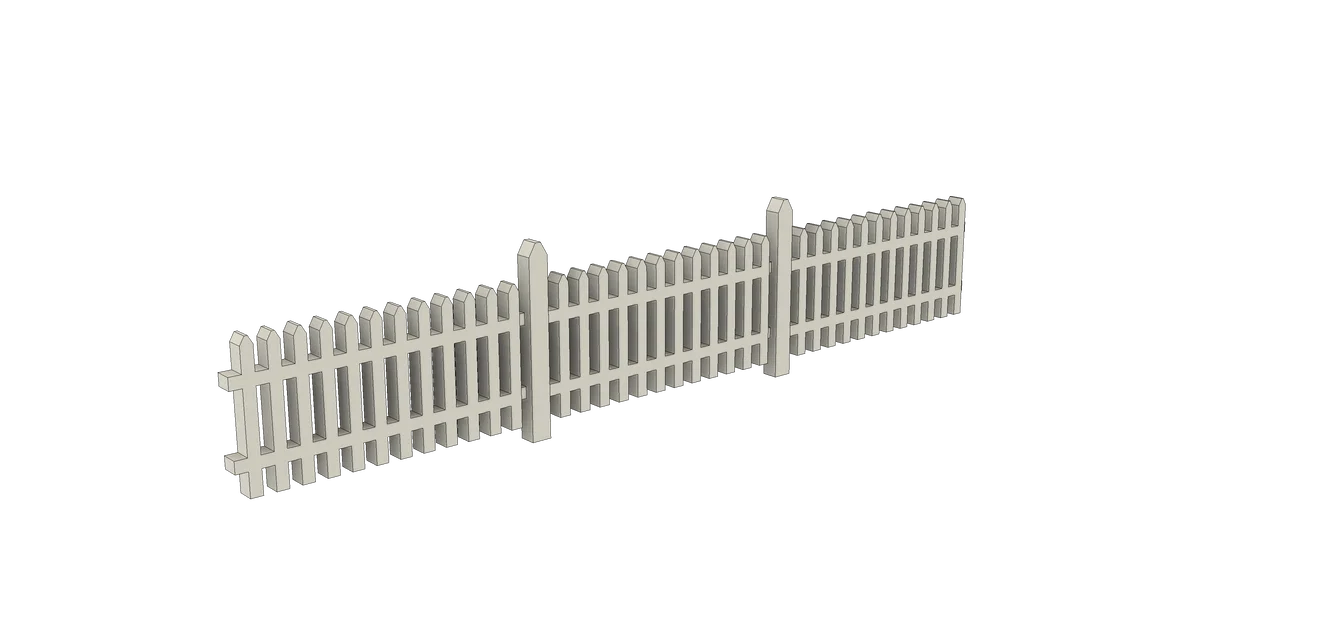 Hàng Rào Picket cho Đường Tàu Mô Hình (Model Train/Railroad Picket Fence) - Image 8