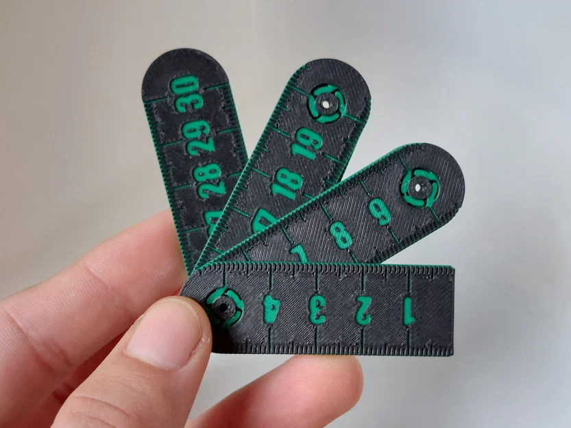 Thước gấp mini 30 cm (Metric) bỏ túi - Image 4