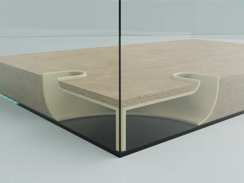 Đường hầm góc chôn dưới nền cho hồ cá (aquarium/ fish tank) - Image 1