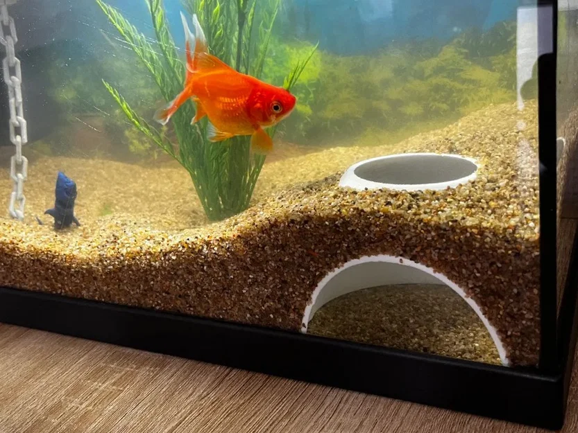 Hang trú ẩn ngầm dưới nền bể cá (Fish tank underground hiding cave) - Image 1