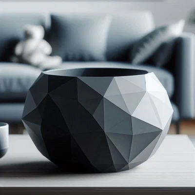 Tô Low Poly Designer “Cracked Stone”
