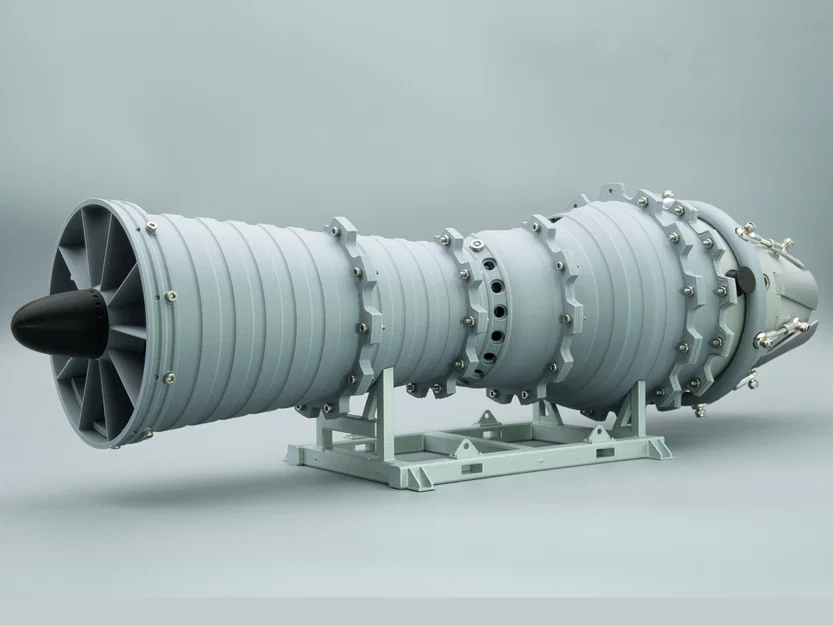 Động cơ Turbojet in 3D (3d Printable Turbojet Engine) - Image 2