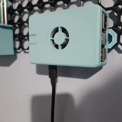 Case Raspberry Pi 4 Model B không cần ốc vít, gắn Multiboard (Multiboard mount)