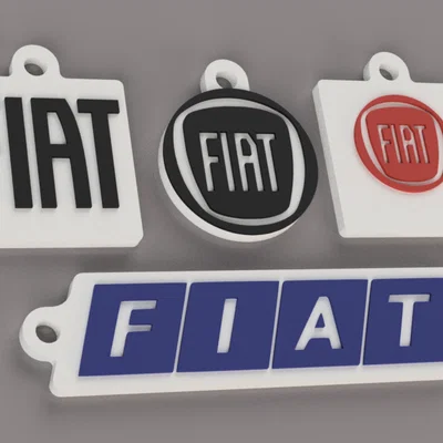 Bộ Sưu Tập Móc Khóa Fiat Độc Đáo - Tự In 3D Đơn Giản