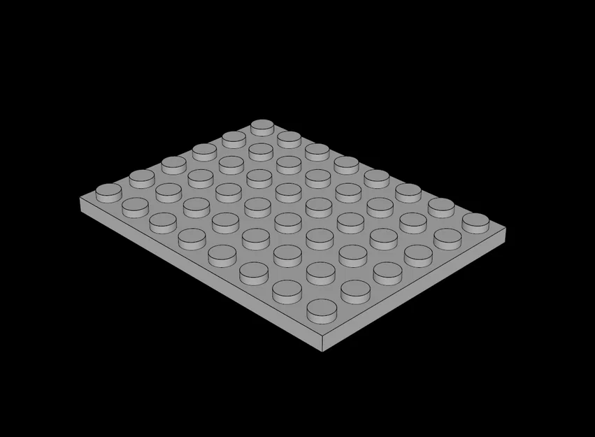 Đế lót gạch 6x8 tương thích Lego - File in 3D chất lượng cao - Image 1