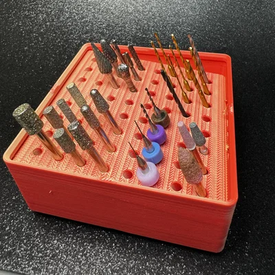 Khay Gridfinity 2x2 cho mũi Dremel/mũi khoan