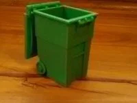 Mô hình thùng rác mini in 3D (Print-in-place) cực tiện dụng - Image 1