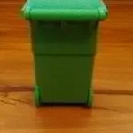 Mô hình thùng rác mini in 3D (Print-in-place) cực tiện dụng