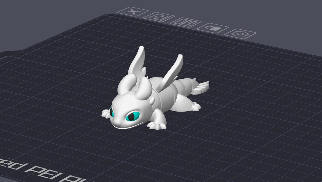 Rồng Khớp Nối Light Fury Dễ Thương Flexi (Articulated Dragon Light Fury Cute Flexi) - Image 2
