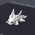 Rồng Khớp Nối Light Fury Dễ Thương Flexi (Articulated Dragon Light Fury Cute Flexi) - Thumbnail 2