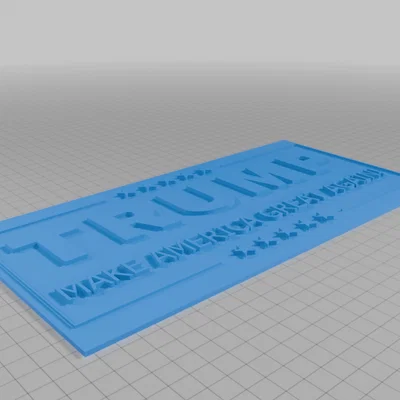 Bảng hiệu Trump trang trí in 3D ấn tượng - Thiết kế mới