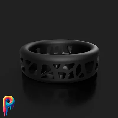 Nhẫn Voronoi Ring: Phụ kiện thời trang in 3D tinh xảo dễ in