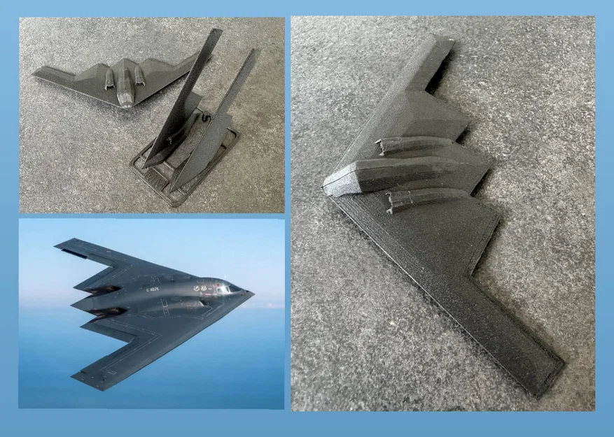 Mô hình lắp ráp máy bay tàng hình B2 Spirit Stealth Bomber (Kit Card) - Image 1