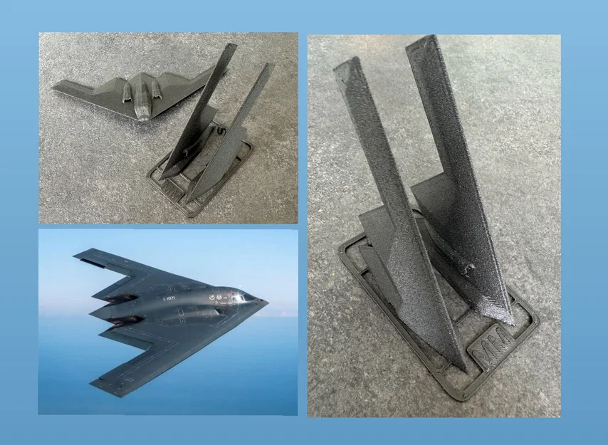 Mô hình lắp ráp máy bay tàng hình B2 Spirit Stealth Bomber (Kit Card) - Image 2