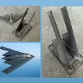 Mô hình lắp ráp máy bay tàng hình B2 Spirit Stealth Bomber (Kit Card) - Thumbnail 2