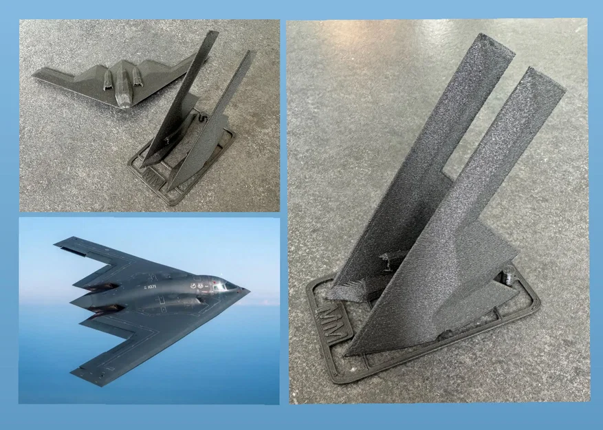 Mô hình lắp ráp máy bay tàng hình B2 Spirit Stealth Bomber (Kit Card) - Image 3