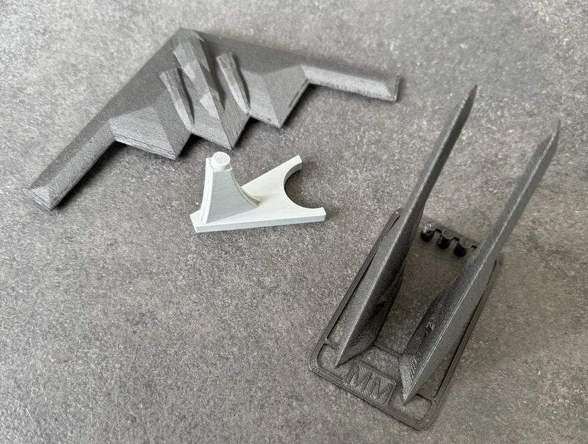 Mô hình lắp ráp máy bay tàng hình B2 Spirit Stealth Bomber (Kit Card) - Image 13