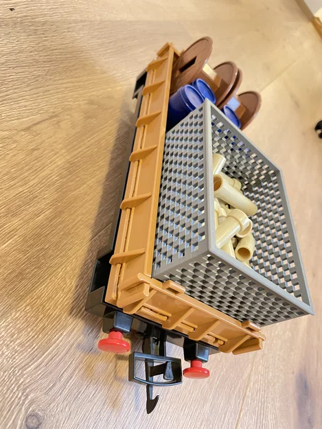 Thùng lưới cho tàu Playmobil (Playmobil Train Grid Box) - 2 cái/vagon - Image 1