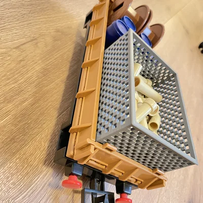 Thùng lưới cho tàu Playmobil (Playmobil Train Grid Box) - 2 cái/vagon