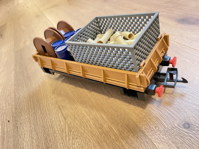 Thùng lưới cho tàu Playmobil (Playmobil Train Grid Box) - 2 cái/vagon - Image 4