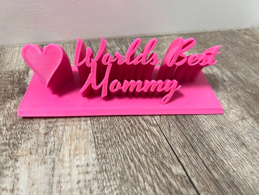 Worlds Best Mommy – Bảng để bàn tặng Mẹ - Image 1