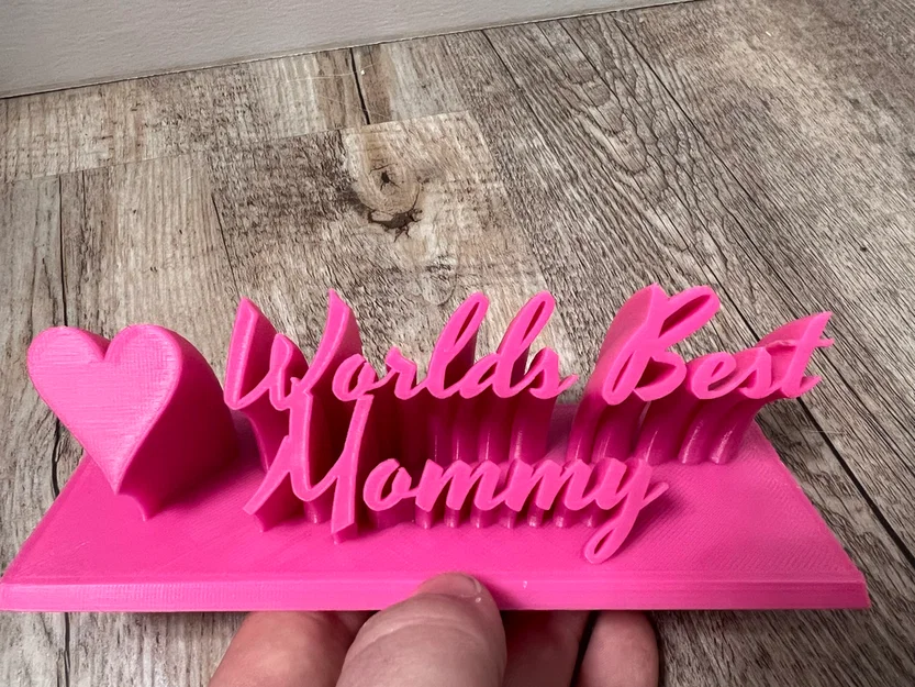 Worlds Best Mommy – Bảng để bàn tặng Mẹ - Image 2
